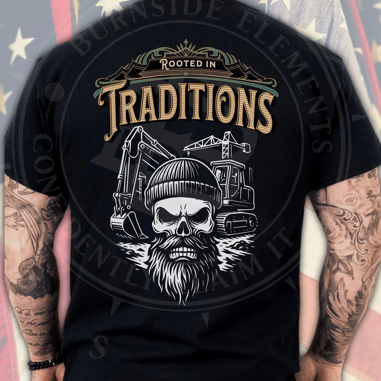 Heavy Equipment Washing - T-shirt voor zware machinebediener, blauwe kleding